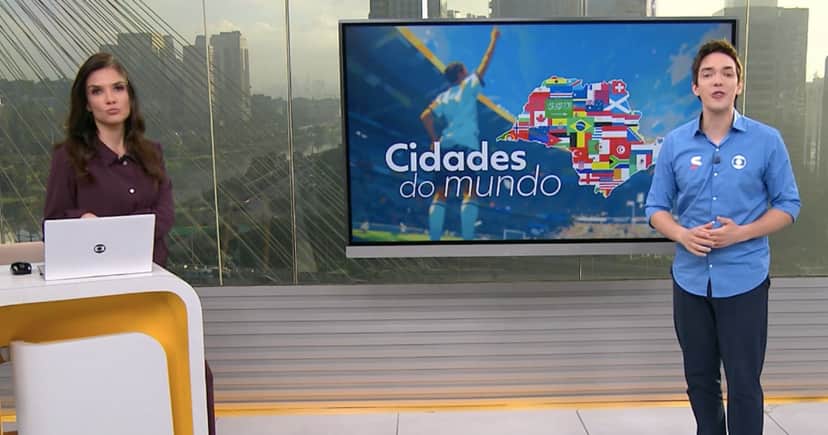 Sabina Simonato e Alessandro Jodar no Bom Dia Brasil (Foto: Reprodução / Globo)
