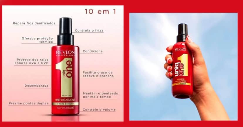 Unique One da Revlon (Foto Reprodução/Montagem/Lennita/TV Foco/Canva/Drogal) Unique One da Revlon (Foto Reprodução/Montagem/Lennita/TV Foco/Canva/Drogal)