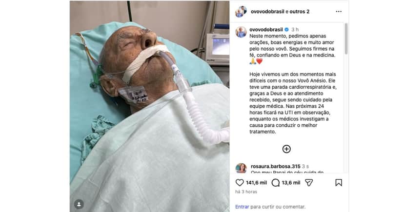 Famoso Vovô Anésio (Foto: Reprodução / Instagram)