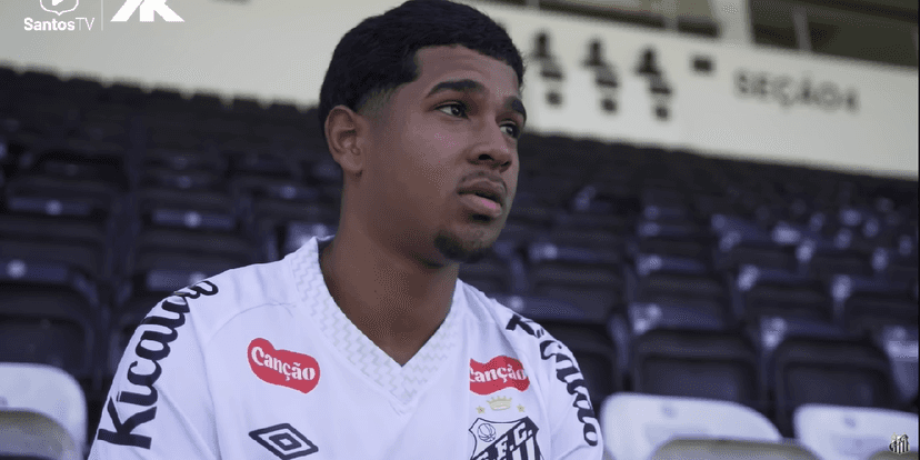 Ananias, zagueiro (Foto: Reprodução/ YouTube/ Santos TV)