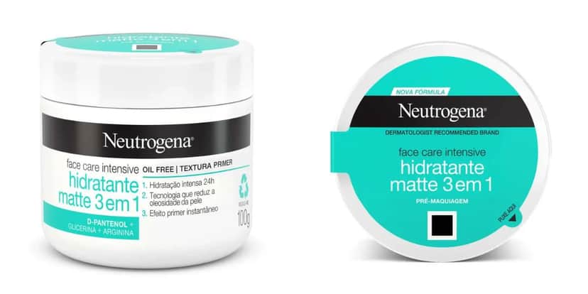 Creme Facial Neutrogena Face Care Intensive Hidratante Matte (Reprodução: Divulgação) Creme Facial Neutrogena Face Care Intensive Hidratante Matte (Reprodução: Divulgação)