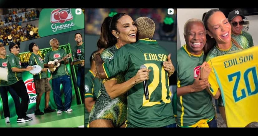 Edilson Capetinha em suas últimas postagens nas redes sociais (Foto Reprodução/Montagem/Lennita/TV Foco/Instagram/edilsonjogador)