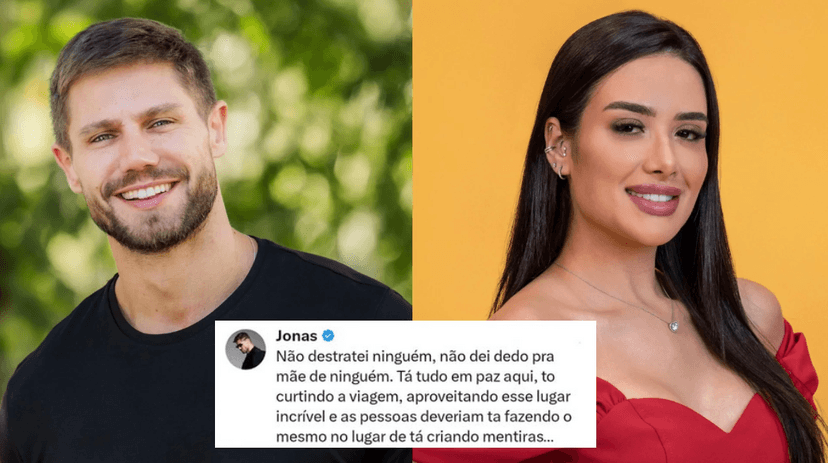 Jonas e Jordana (Foto: Reprodução / Globo / X)