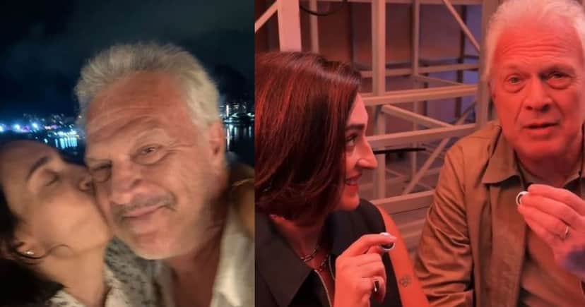 Maria Prata e Pedro Bial em cliques raros (Foto Reprodução/Instagram/@MariaPrata)