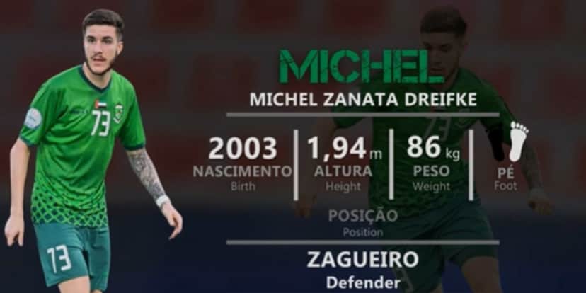 Michel rescindiu com o Moreirense e o Palmeiras (Reprodução: Divulgação) Michel rescindiu com o Moreirense e o Palmeiras (Reprodução: Divulgação)