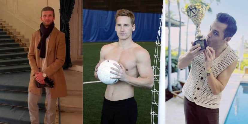 Collin Martin, David Testo e Robbie Rogers (Reprodução: Instagram)