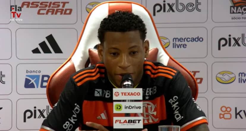 Plata (Foto: Flamengo TV) Plata (Foto: Flamengo TV)