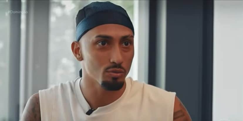 Raphinha se lesionou no jogo contra o Haiti (Reprodução: Domingão com Huck / Globo) Raphinha se lesionou no jogo contra o Haiti (Reprodução: Domingão com Huck / Globo)