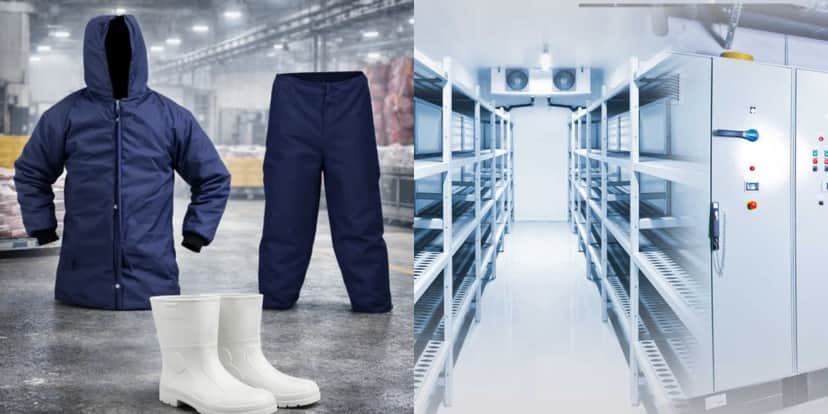 Roupas especiais para quem trabalha em câmeras frias (Reprodução: Montagem TV Foco) Roupas especiais para quem trabalha em câmeras frias (Reprodução: Montagem TV Foco)