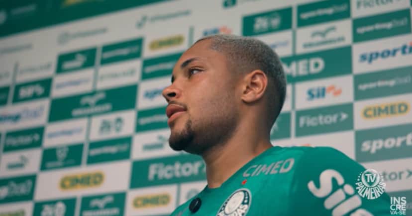 Vitor Roque (Foto: Palmeiras TV) Vitor Roque (Foto: Palmeiras TV)