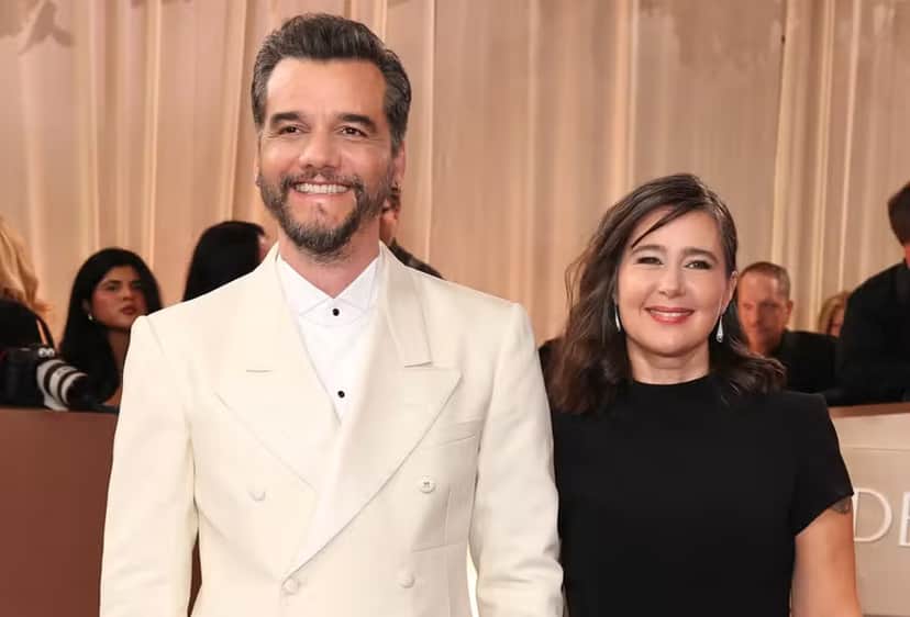 Wagner Moura e a esposa, Sandra Delgado (Foto: Getty Images) Wagner Moura e a esposa, Sandra Delgado (Foto: Getty Images)