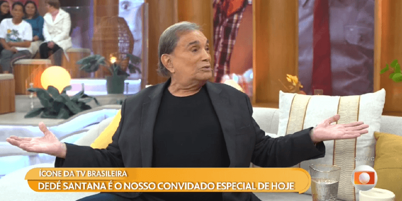 Dedé Santana no Encontro (Foto: Reprodução/ Globoplay) Dedé Santana no Encontro (Foto: Reprodução/ Globoplay)