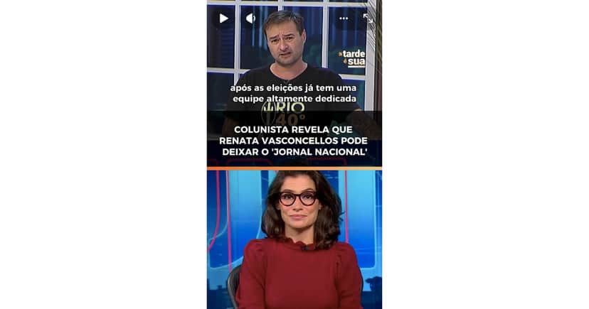 Alessandro Lo-Bianco e Renata Vasconcellos (Foto: Reprodução / YouTube) Alessandro Lo-Bianco e Renata Vasconcellos (Foto: Reprodução / YouTube)