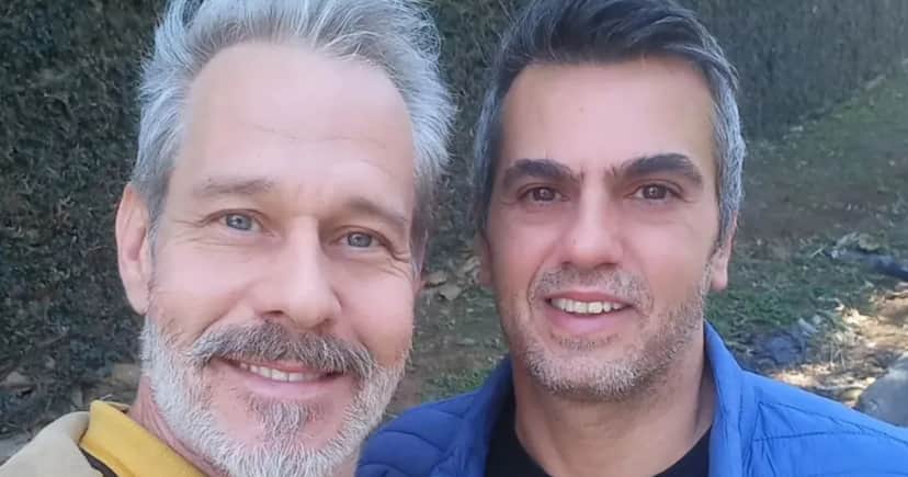 O galã da Globo Nico Puig e o marido Jefferson Lattari (Foto: Divulgação) O galã da Globo Nico Puig e o marido Jefferson Lattari (Foto: Divulgação)