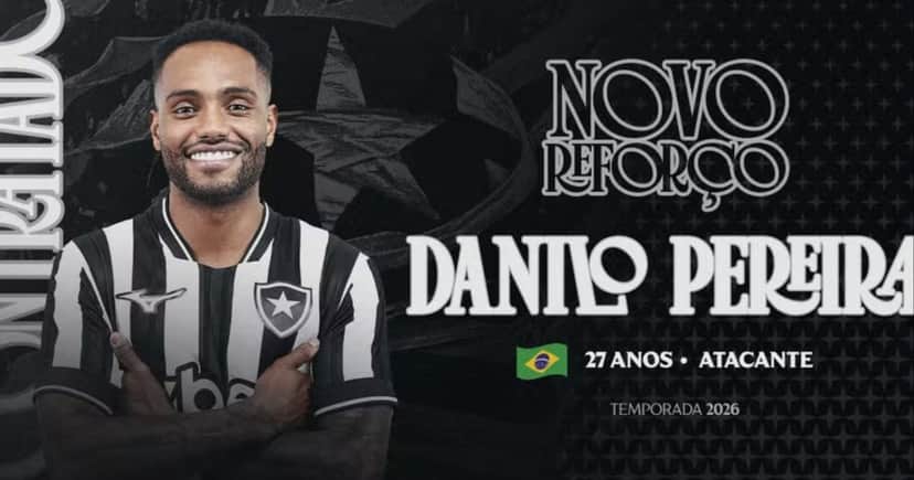 Botafogo anuncia Danilo Pereira — Foto: Reprodução Botafogo anuncia Danilo Pereira — Foto: Reprodução