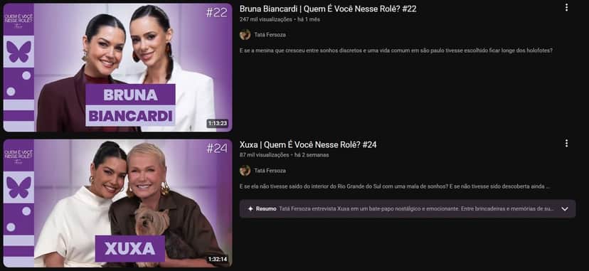 Tais Fersoza segue com seu canal no YouTube (Foto Reprodução/YT) Tais Fersoza segue com seu canal no YouTube (Foto Reprodução/YT)