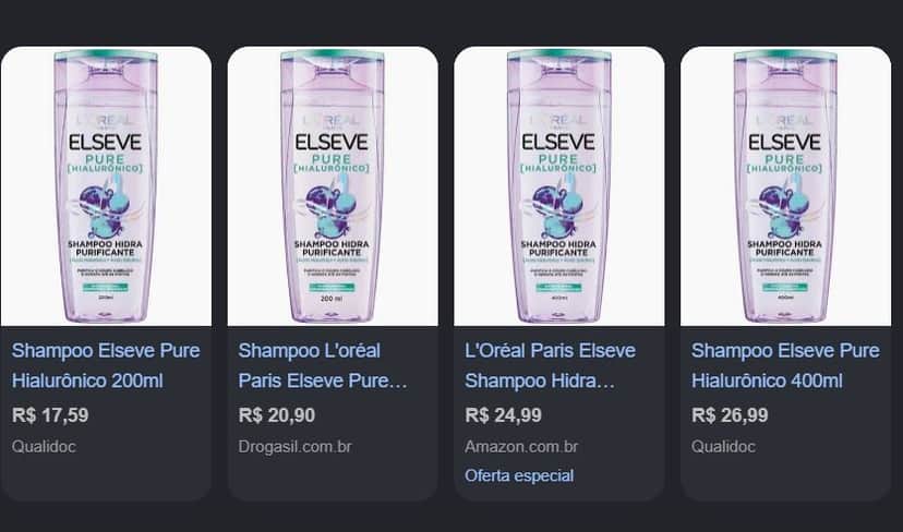 . Shampoo Elseve Hidra Hialurônico Pure . Shampoo Elseve Hidra Hialurônico Pure