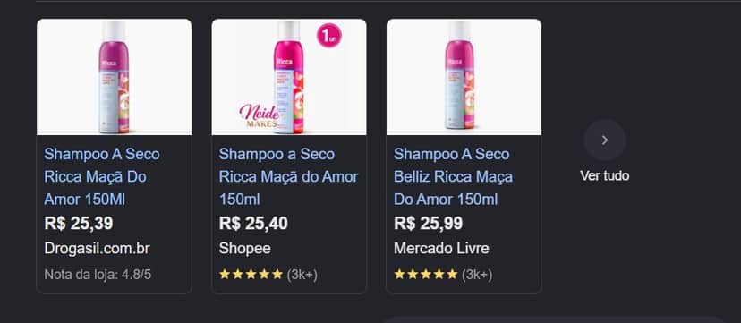 Shampoo a Seco Ricca Maçã do Amor Shampoo a Seco Ricca Maçã do Amor