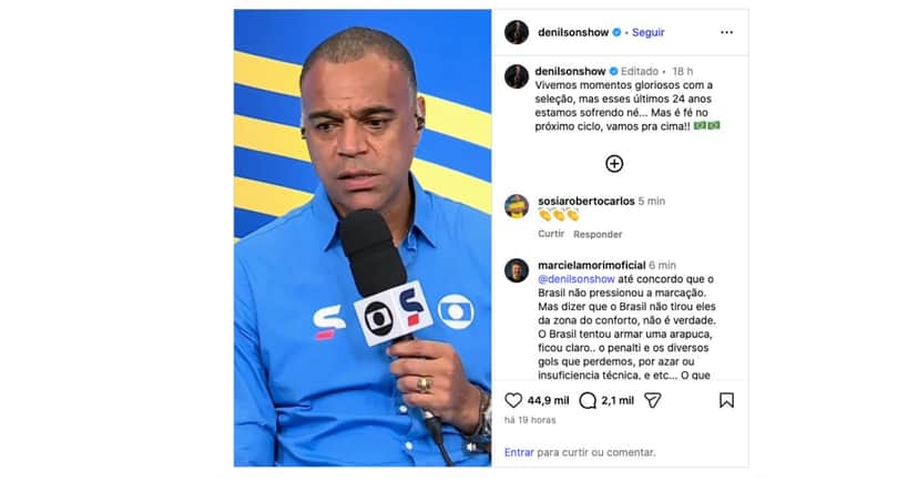 Denílson (Foto: Reprodução / Instagram)