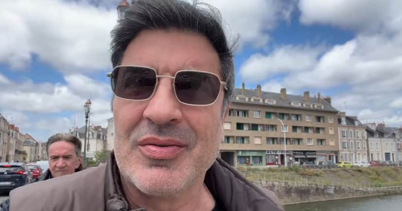 Edu Guedes durante viagem para Algarve, em Portugal (Foto: Reprodução / YouTube)