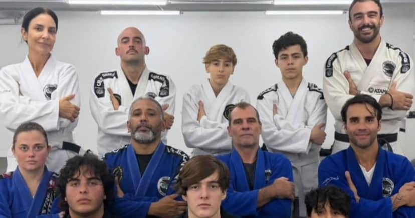 Ivete Sangalo treina jiu-jitsu com o ex-marido (Foto: Reprodução) Ivete Sangalo treina jiu-jitsu com o ex-marido (Foto: Reprodução)