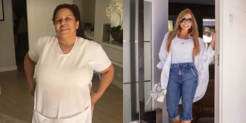 Abadia Cardoso é a empregada de Leonardo e Poliana Rocha (Reprodução: Instagram) Abadia Cardoso é a empregada de Leonardo e Poliana Rocha (Reprodução: Instagram)
