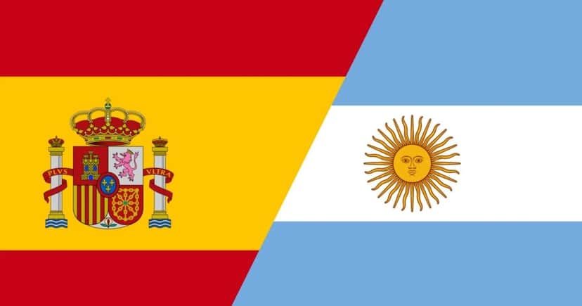 Argentina e Espanha irão se enfrentar na final da Copa do Mundo (Foto Reprodução/Internet) Argentina e Espanha irão se enfrentar na final da Copa do Mundo (Foto Reprodução/Internet)