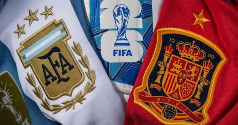 Argentina e Espanha na final da Copa do Mundo (Foto: Reprodução/ Internet) Argentina e Espanha na final da Copa do Mundo (Foto: Reprodução/ Internet)