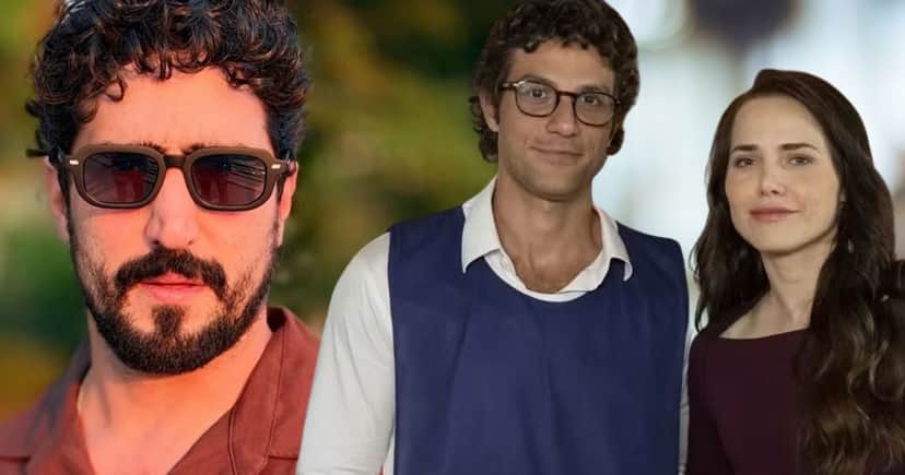 Heitor, Pedro e Adriana em Quem Ama Cuida (Foto: Reprodução / Globo / Montagem TV Foco) Heitor, Pedro e Adriana em Quem Ama Cuida (Foto: Reprodução / Globo / Montagem TV Foco)