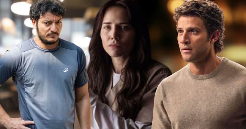 Tom (Allan Souza Lima), Adriana (Leticia Colin) e Pedro (Chay Suede) em Quem Ama Cuida (Foto: Reprodução / Globo / Montagem TV Foco) Tom (Allan Souza Lima), Adriana (Leticia Colin) e Pedro (Chay Suede) em Quem Ama Cuida (Foto: Reprodução / Globo / Montagem TV Foco)
