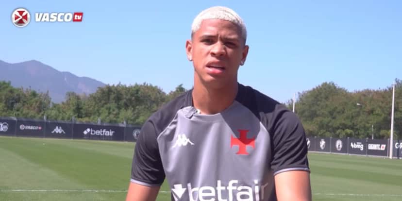 Cauan Barros na lista de negociáveis do Vasco (Reprodução: Youtube)