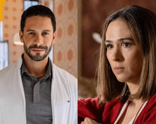 César e Brigitte em Quem Ama Cuida (Fotos: Reprodução / Globo)