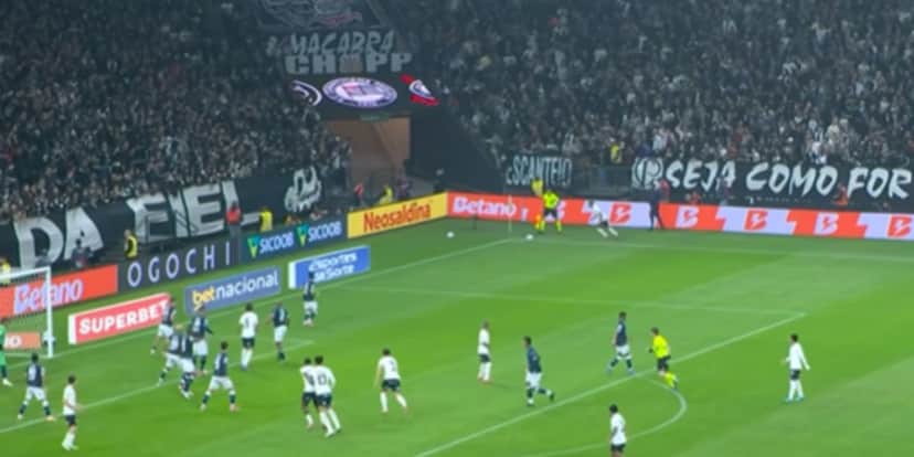 Neo Química Arena recebeu jogo ontem (Reprodução: GE TV) Neo Química Arena recebeu jogo ontem (Reprodução: GE TV)