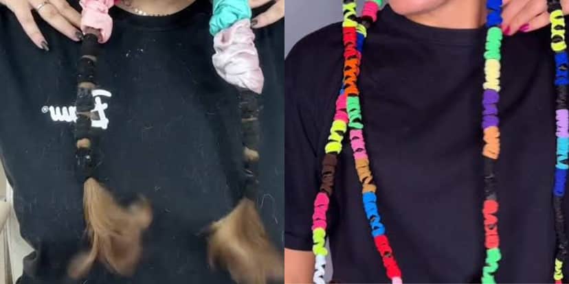 Elástico no cabelo (Reprodução: Montagem TV Foco)