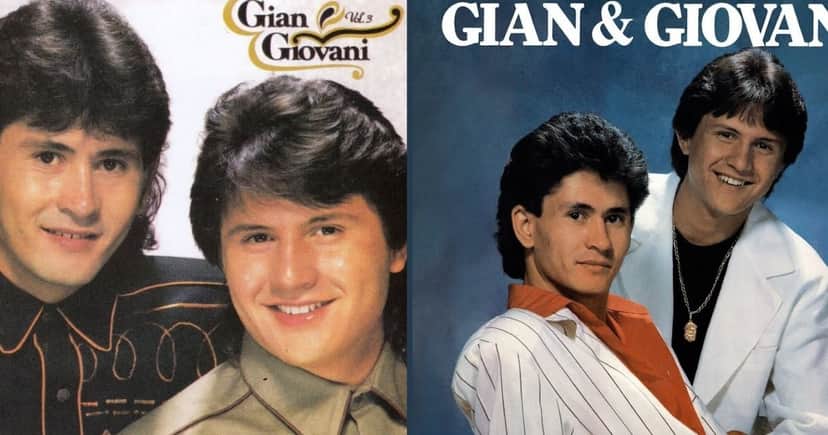 Gian e Giovani tiveram um quebra-pau durante viagem (Foto Reprodução/Capas de discos/YouTube) Gian e Giovani tiveram um quebra-pau durante viagem (Foto Reprodução/Capas de discos/YouTube)