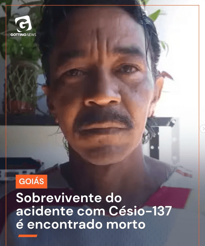 um dos sobreviventes do acidente com Césio-137 um dos sobreviventes do acidente com Césio-137