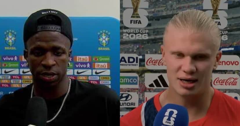 Vini Jr e Haaland são as estrelas de Brasil x Noruega na Copa do Mundo (Foto: Reprodução/ Internet)