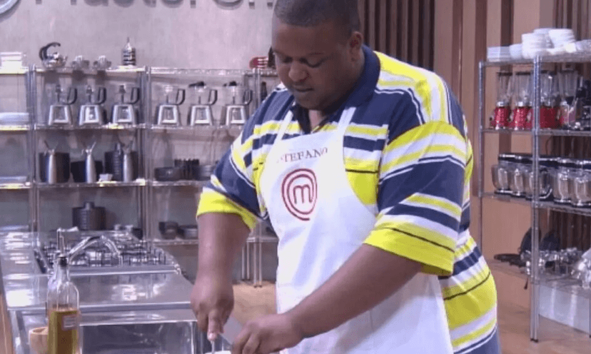 Estefano Zaquini na época do Masterchef (Foto: Reprodução / Band) Estefano Zaquini na época do Masterchef (Foto: Reprodução / Band)