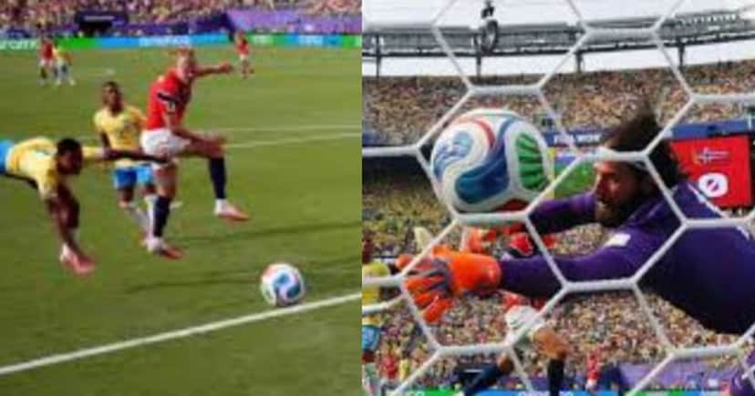Imagens do jogo da seleção Brasileira x Noruega da Copa de 2026 (Foto Reprodução/Montagem/TV Foco/Lennita/Vídeo publicado no Instagram) Imagens do jogo da seleção Brasileira x Noruega da Copa de 2026 (Foto Reprodução/Montagem/TV Foco/Lennita/Vídeo publicado no Instagram)