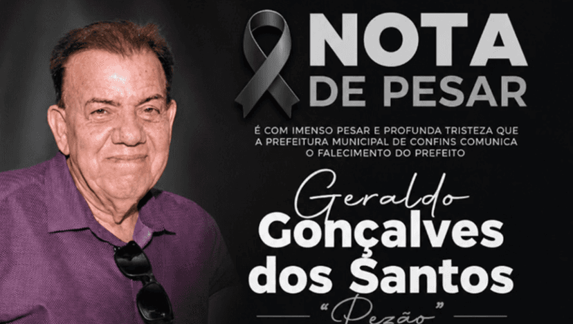 Morre, aos 71 anos, o prefeito de Confins Geraldo Gonçalves dos Santos, conhecido como Pezão (Foto: Reprodução / Instagram) Morre, aos 71 anos, o prefeito de Confins Geraldo Gonçalves dos Santos, conhecido como Pezão (Foto: Reprodução / Instagram)