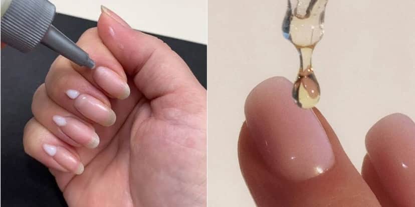 Óleo de cutícula para hidratar e dar brilho as unhas (Reprodução: Montagem TV Foco) Óleo de cutícula para hidratar e dar brilho as unhas (Reprodução: Montagem TV Foco)