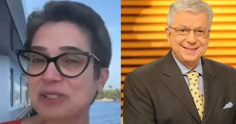 Sandra Annenberg chorou ao falar de Renato Machado no Jornal Nacional (Foto: Reprodução/ Internet)