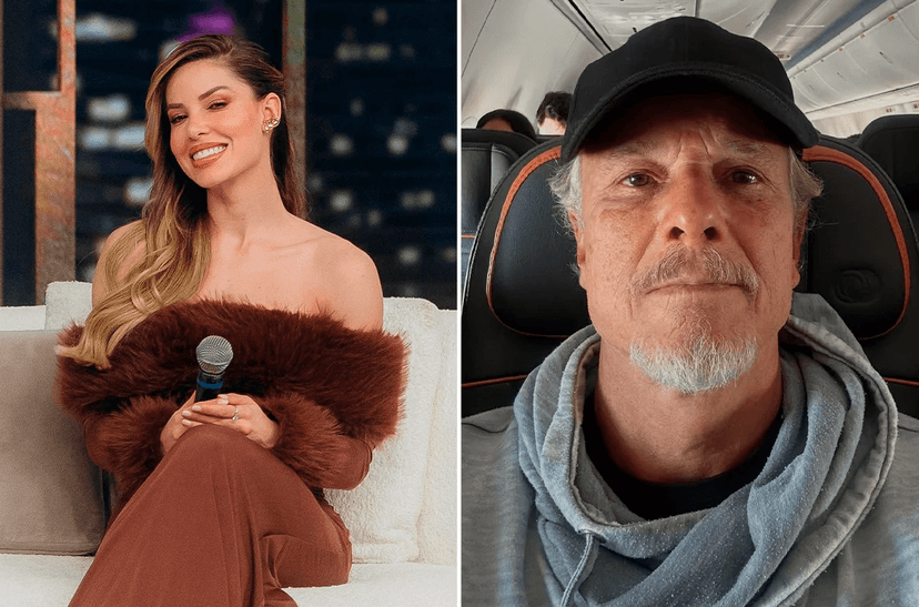 Saory Cardoso no Sensacional e Marcello Novaes (Fotos: Reprodução / RedeTV! / Instagram) 