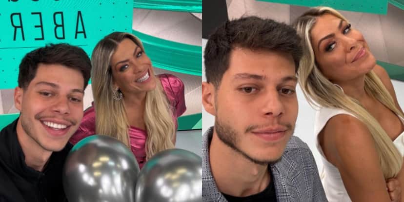 João Pedro Sgarbi e Renata Fan, no Jogo Aberto (Reprodução: Instagram) João Pedro Sgarbi e Renata Fan, no Jogo Aberto (Reprodução: Instagram)