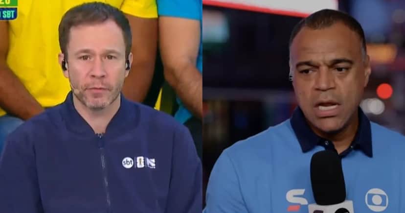Tiago Leifert falou sobre a invasão de Denilson em link do SBT (Foto: Reprodução/ Internet) Tiago Leifert falou sobre a invasão de Denilson em link do SBT (Foto: Reprodução/ Internet)