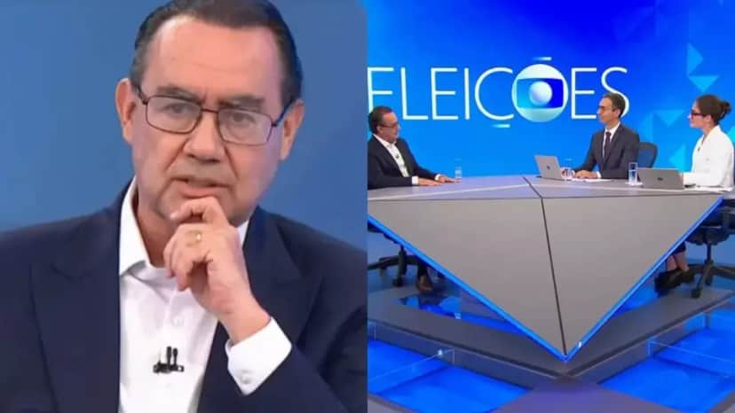 Renata Vasconcellos e César Tralli entrevistaram Augusto Cury na Globo (Foto: Reprodução/ Internet)