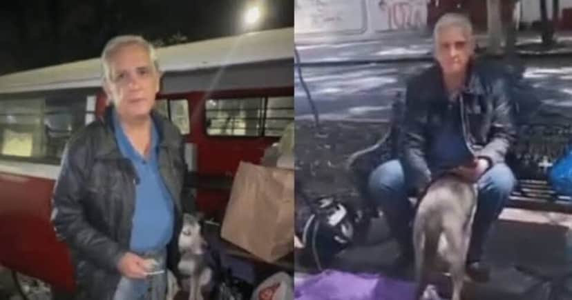 Alejandro Ladero passou a morar na rua após dificuldades Foto Reprodução/YouTube)