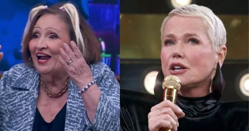 Ibope - Dona Déa e Xuxa no Domingão com Huck (Fotos: Reproduções / Globo)