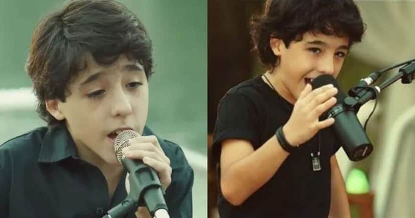 Enzo Rabelo no início da carreira - Foto: Montagem