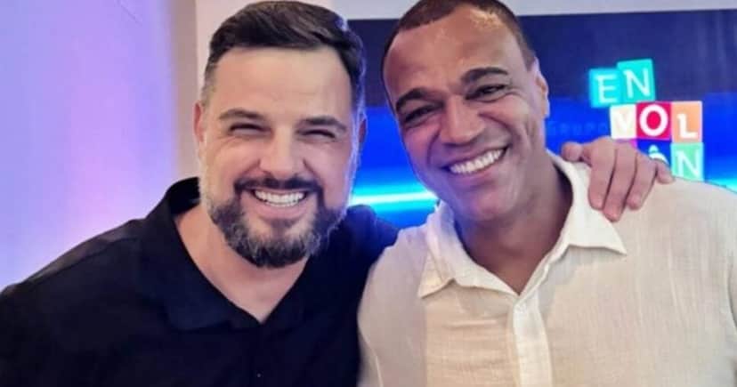 Chico Garcia e Denílson (Foto: Reprodução) Chico Garcia e Denílson (Foto: Reprodução)